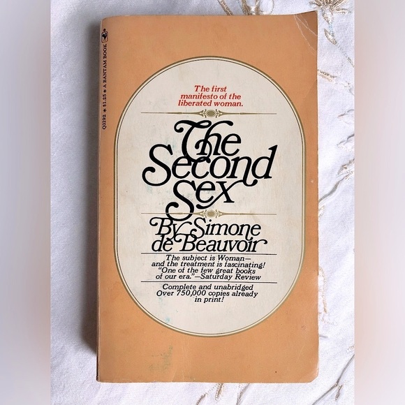 1970 The Second Sex by Simone de Beauvoir Paperback Bantam Vintage Book - Picture 1 of 11